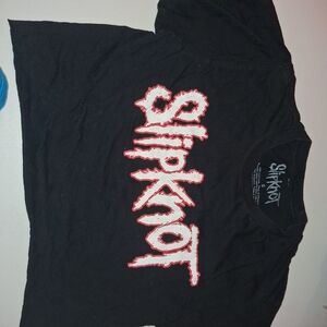 Slipknot Black Band Tee Crop Top
